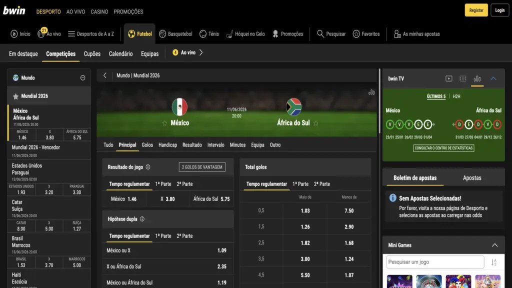 Bwin no Mundial