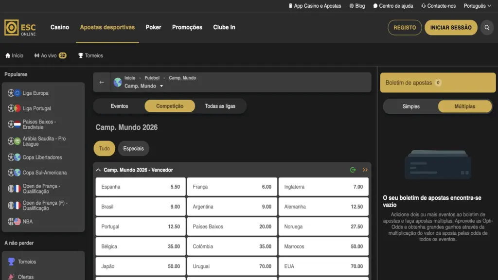 ESC Online no Mundial
