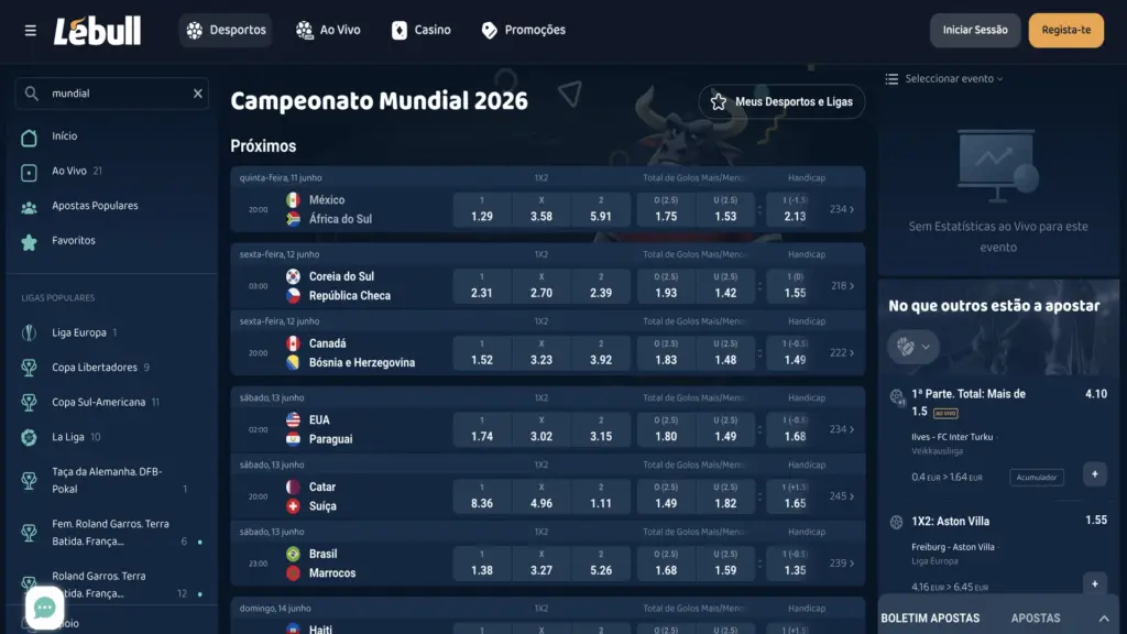 Lebull no Mundial